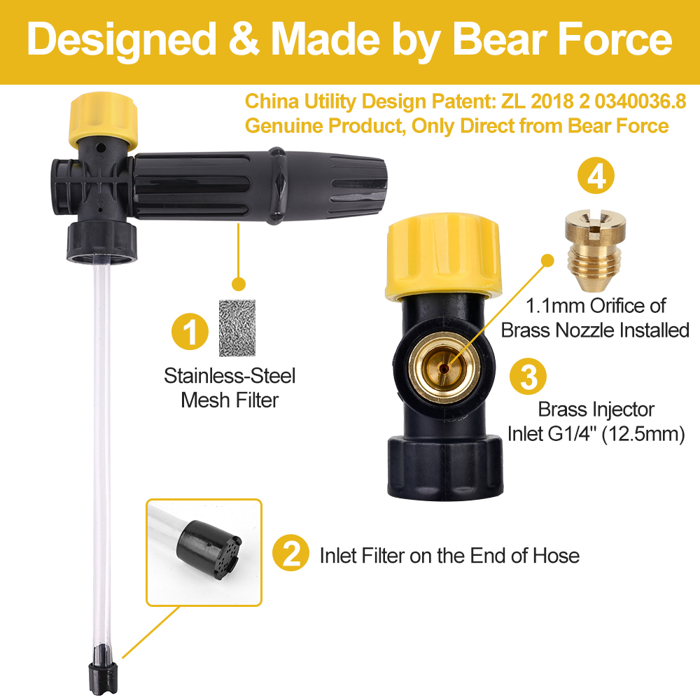 Lanza de espuma para nieve par - Bear Spray Clip reseña y precio