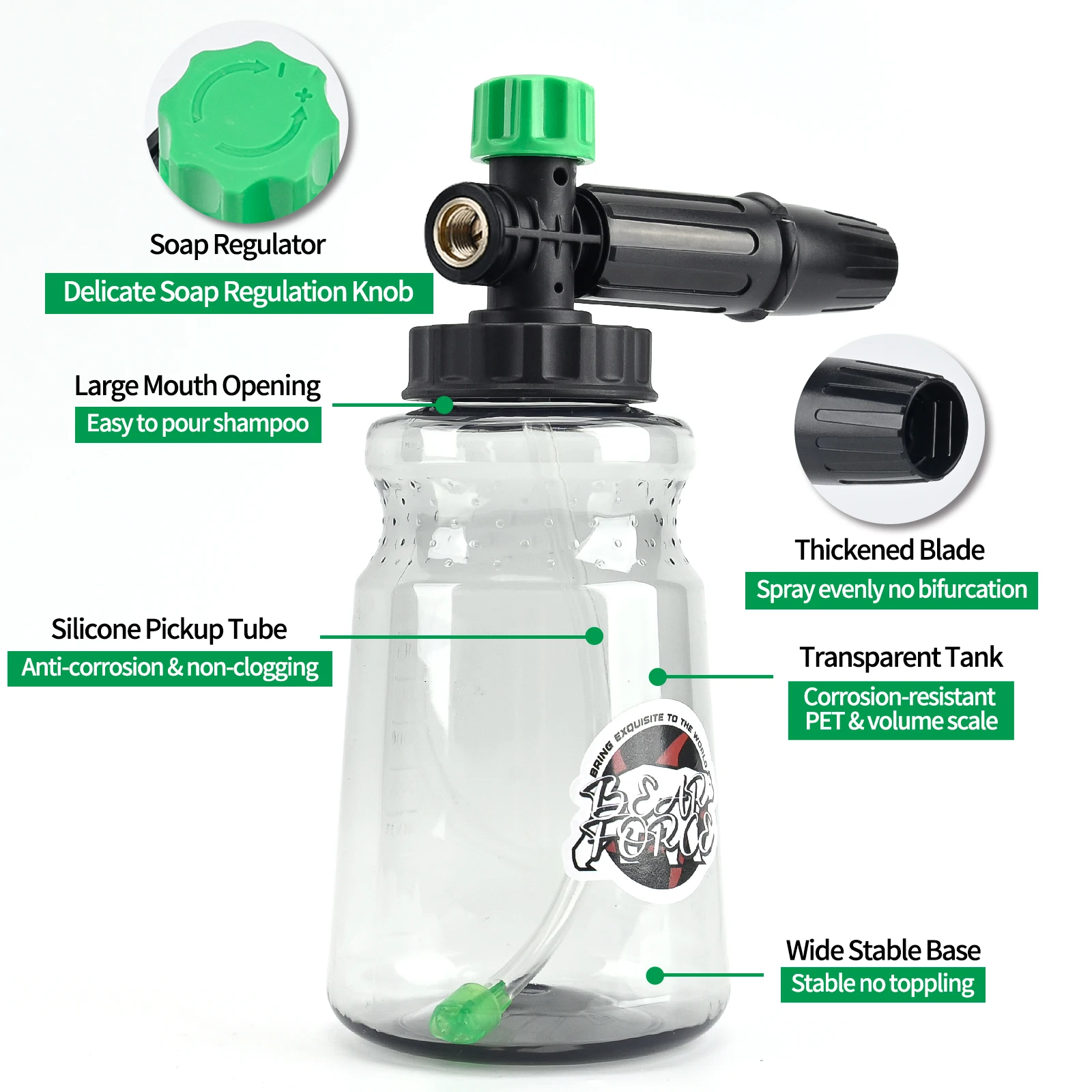 Lanza de espuma para lavadora  - Bear Spray Clip reseña y precio