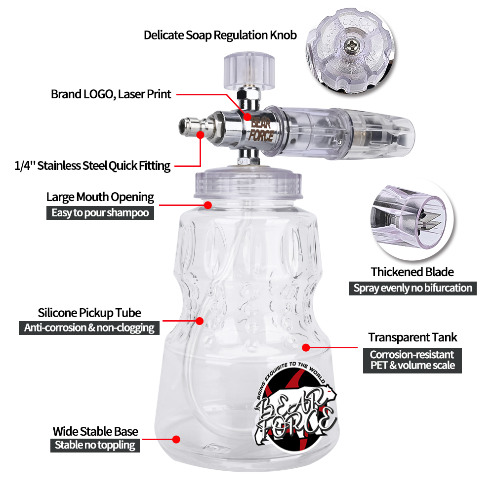 Lanza de espuma de aluminio pa - Bear Spray Clip reseña y precio