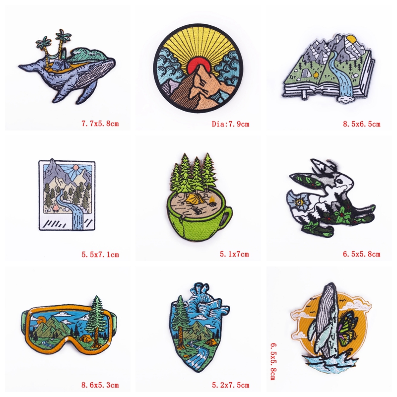 Parches bordados de mariposa p - Outdoor Adventure Travel Show reseña y precio